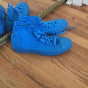 Blue High Top Converse